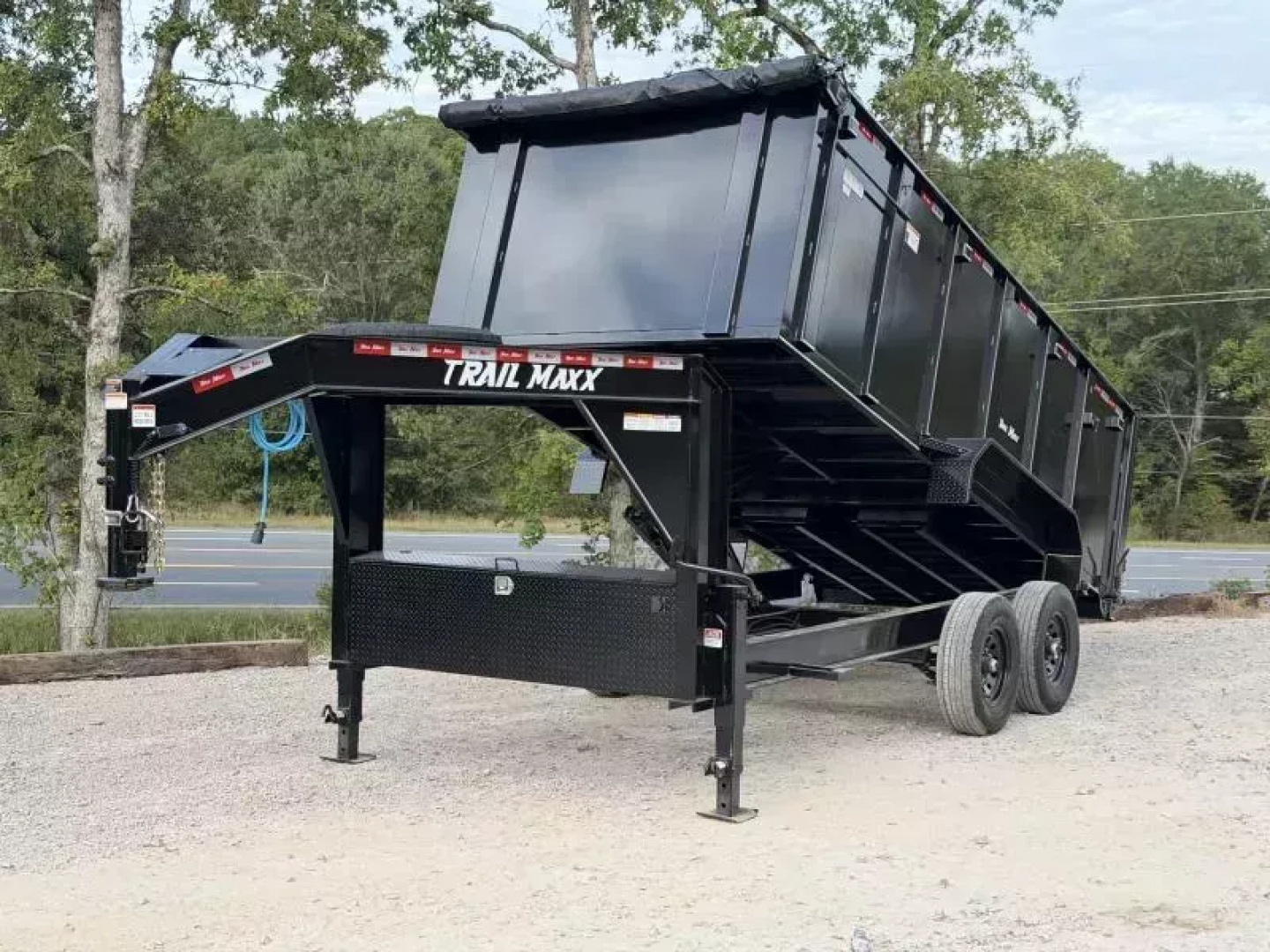 New 2026 TrailMaxx Trailers 83X16 HIGH SIDE 14K GVWR GOOSENECK Dump Trailer