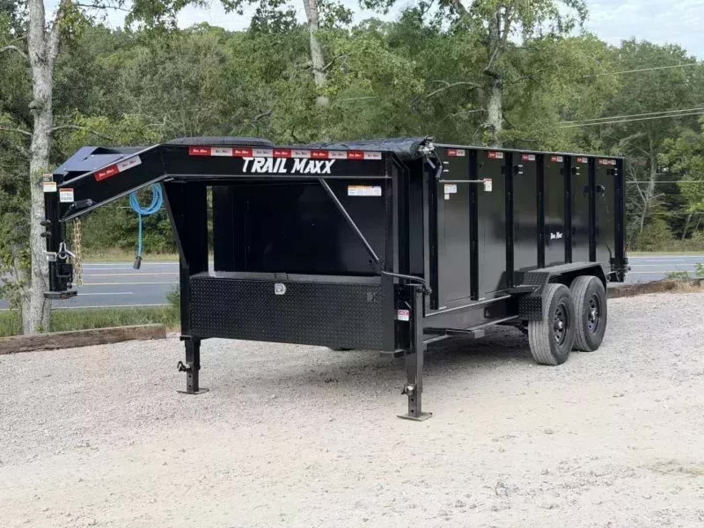 New 2026 TrailMaxx Trailers 83X16 HIGH SIDE 14K GVWR GOOSENECK Dump Trailer