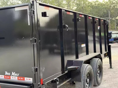 New 2026 TrailMaxx Trailers 83X16 HIGH SIDE 14K GVWR GOOSENECK Dump Trailer
