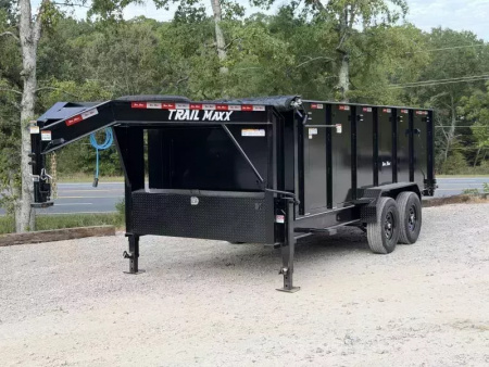 New 2026 TrailMaxx Trailers 83X16 HIGH SIDE 14K GVWR GOOSENECK Dump Trailer
