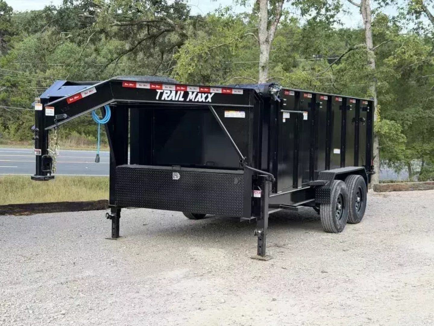 New 2026 TrailMaxx Trailers 83X14 HIGH SIDE 14K GVWR GOOSENECK Dump Trailer