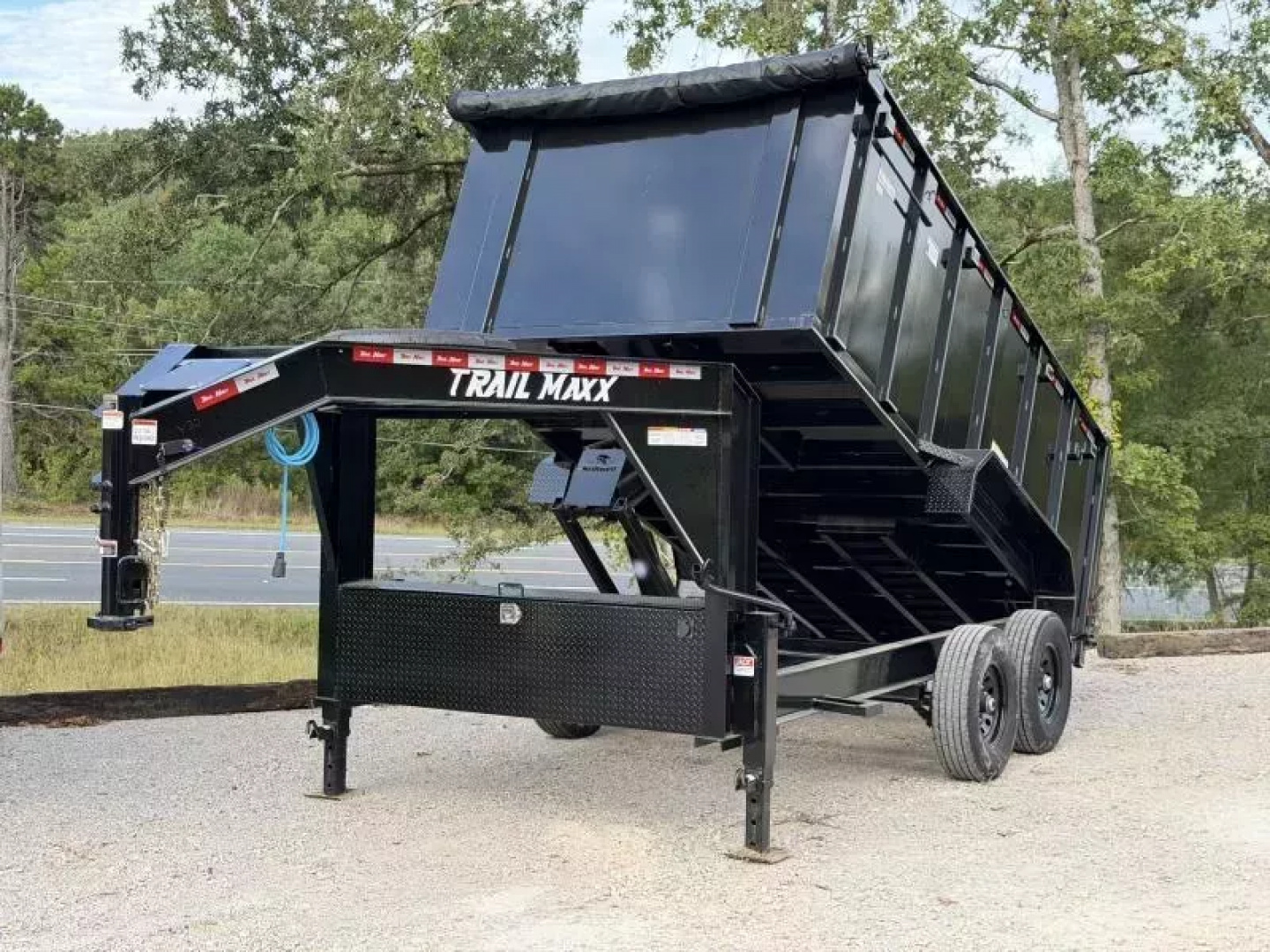 New 2026 TrailMaxx Trailers 83X14 HIGH SIDE 14K GVWR GOOSENECK Dump Trailer