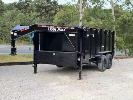 New 2026 TrailMaxx Trailers 83X14 HIGH SIDE 14K GVWR GOOSENECK Dump Trailer