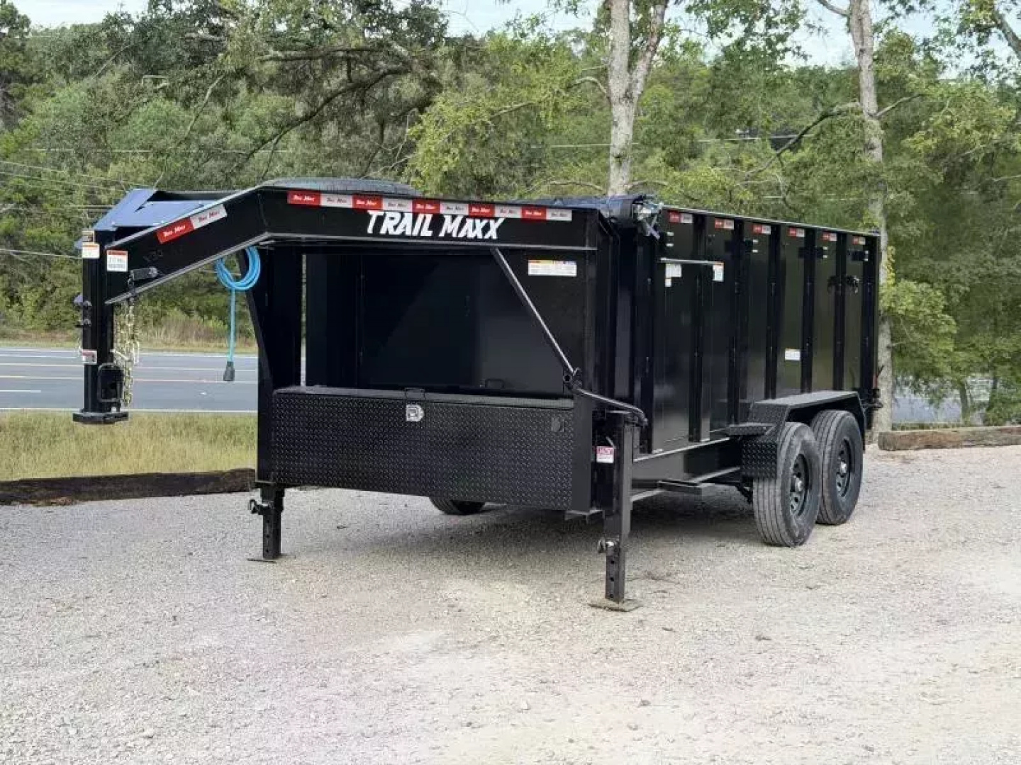 New 2026 TrailMaxx Trailers 83X14 HIGH SIDE 14K GVWR GOOSENECK Dump Trailer