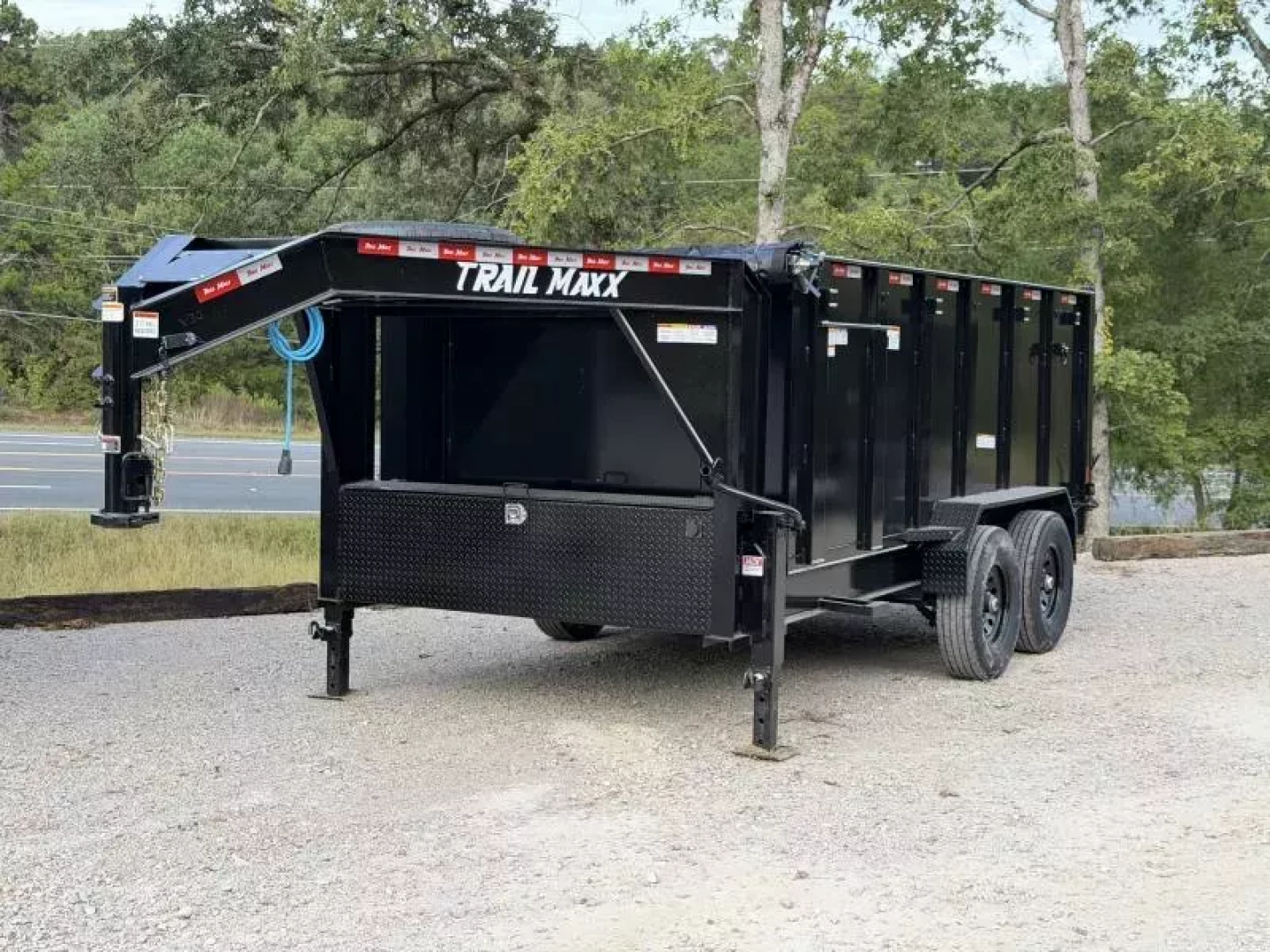 New 2026 TrailMaxx Trailers 83X14 HIGH SIDE 14K GVWR GOOSENECK Dump Trailer