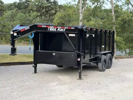 New 2026 TrailMaxx Trailers 83X14 HIGH SIDE 14K GVWR GOOSENECK Dump Trailer