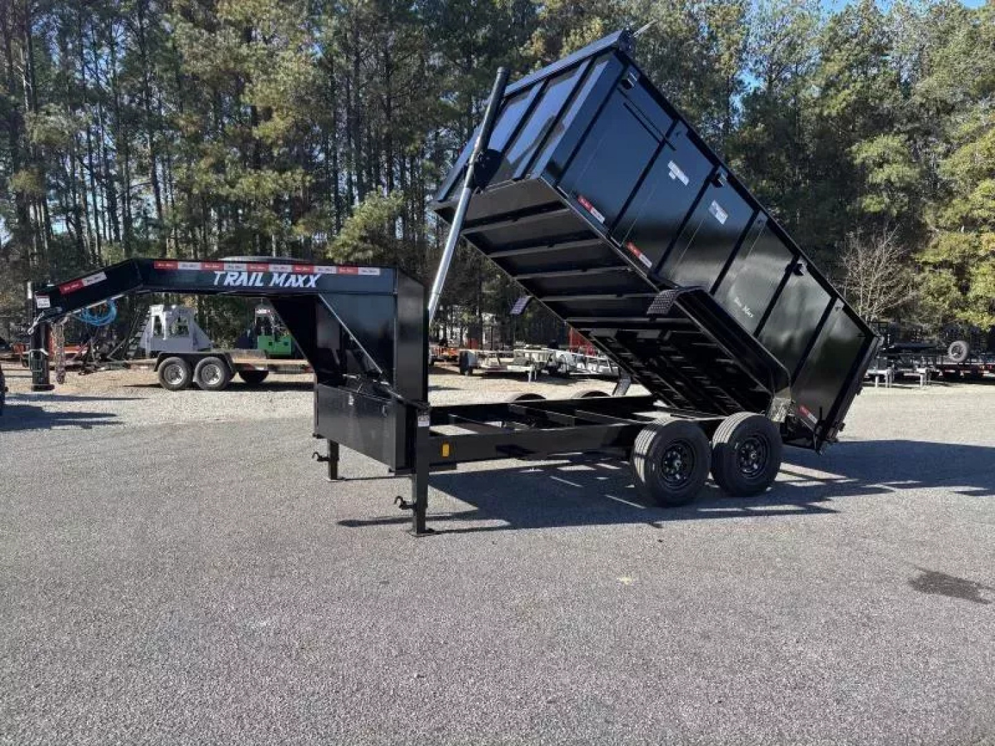 New 2025 TrailMaxx Trailers 83X14 HIGH SIDE TELESCOPIC GOOSENECK Dump Trailer