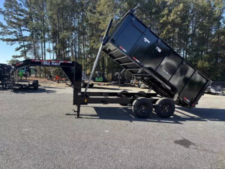 New 2025 TrailMaxx Trailers 83X14 HIGH SIDE TELESCOPIC GOOSENECK Dump Trailer