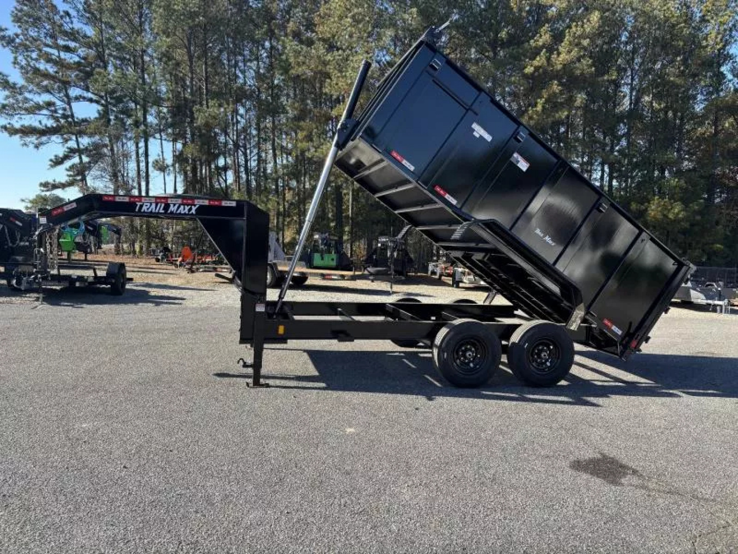 New 2025 TrailMaxx Trailers 83X14 HIGH SIDE TELESCOPIC GOOSENECK Dump Trailer