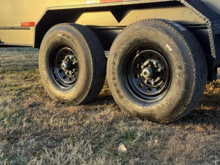 New 2026 RawMaxx GDX KNIGHT 83X16 HIGH SIDE W/14 PLYS AND SPARE 14K GVWR Dump Trailer