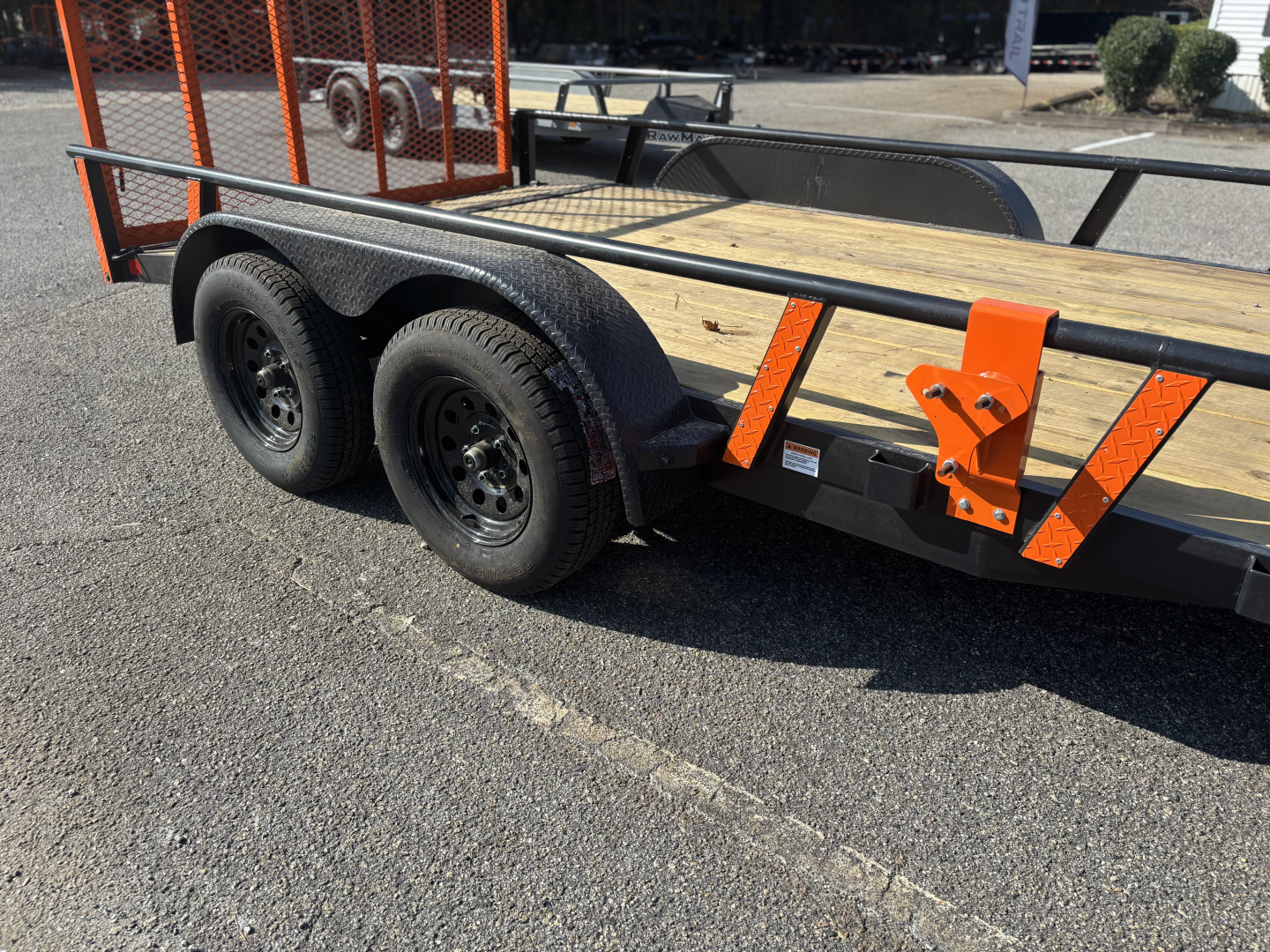 New 2026 RawMaxx UTX 83X14 4' FOLD UP GATE W/ TOOLBOX 7K GVWR Utility Trailer