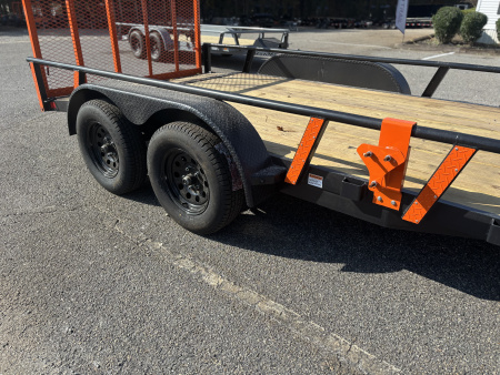 New 2026 RawMaxx UTX 83X14 4' FOLD UP GATE W/ TOOLBOX 7K GVWR Utility Trailer