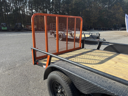 New 2026 RawMaxx UTX 83X14 4' FOLD UP GATE W/ TOOLBOX 7K GVWR Utility Trailer