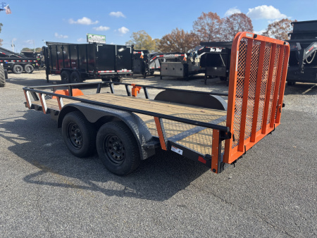New 2026 RawMaxx UTX 83X14 4' FOLD UP GATE W/ TOOLBOX 7K GVWR Utility Trailer