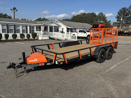 New 2026 RawMaxx UTX 83X16 4' SPLIT GATE W/ TOOL BOX 10K GVWR Utility Trailer