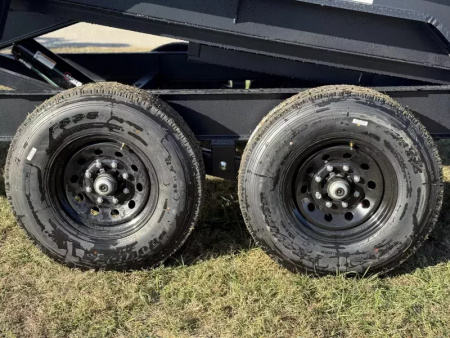 New 2026 RawMaxx GDX KNIGHT 83X14 HIGH SIDE W/14 PLYS AND SPARE 14K GVWR Dump Trailer