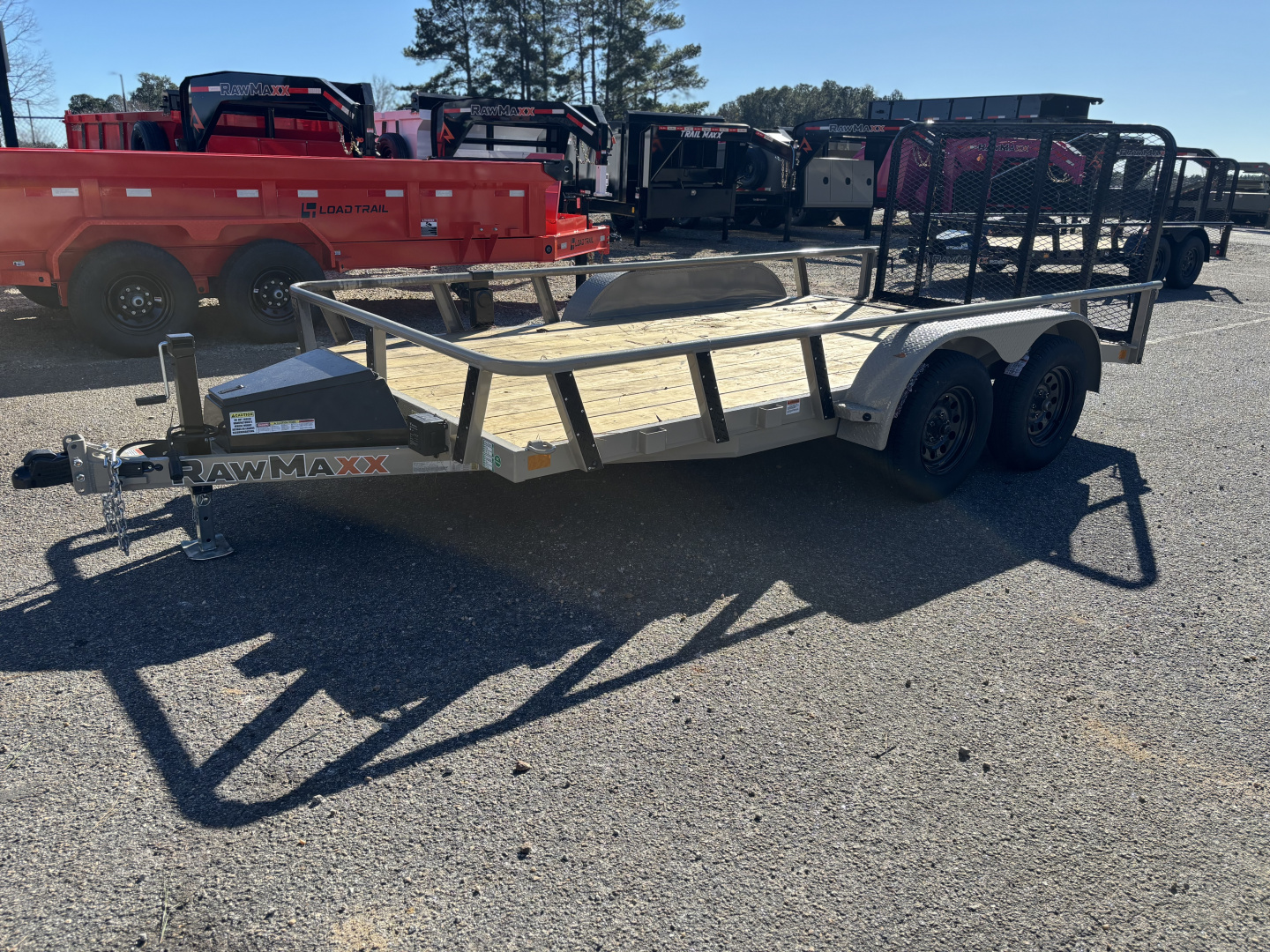 New 2026 RawMaxx UTX 77X14 FOLD UP GATE W/ TOOL BOX 7K GVWR Utility Trailer