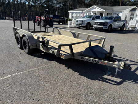 New 2026 RawMaxx UTX 77X14 FOLD UP GATE W/ TOOL BOX 7K GVWR Utility Trailer