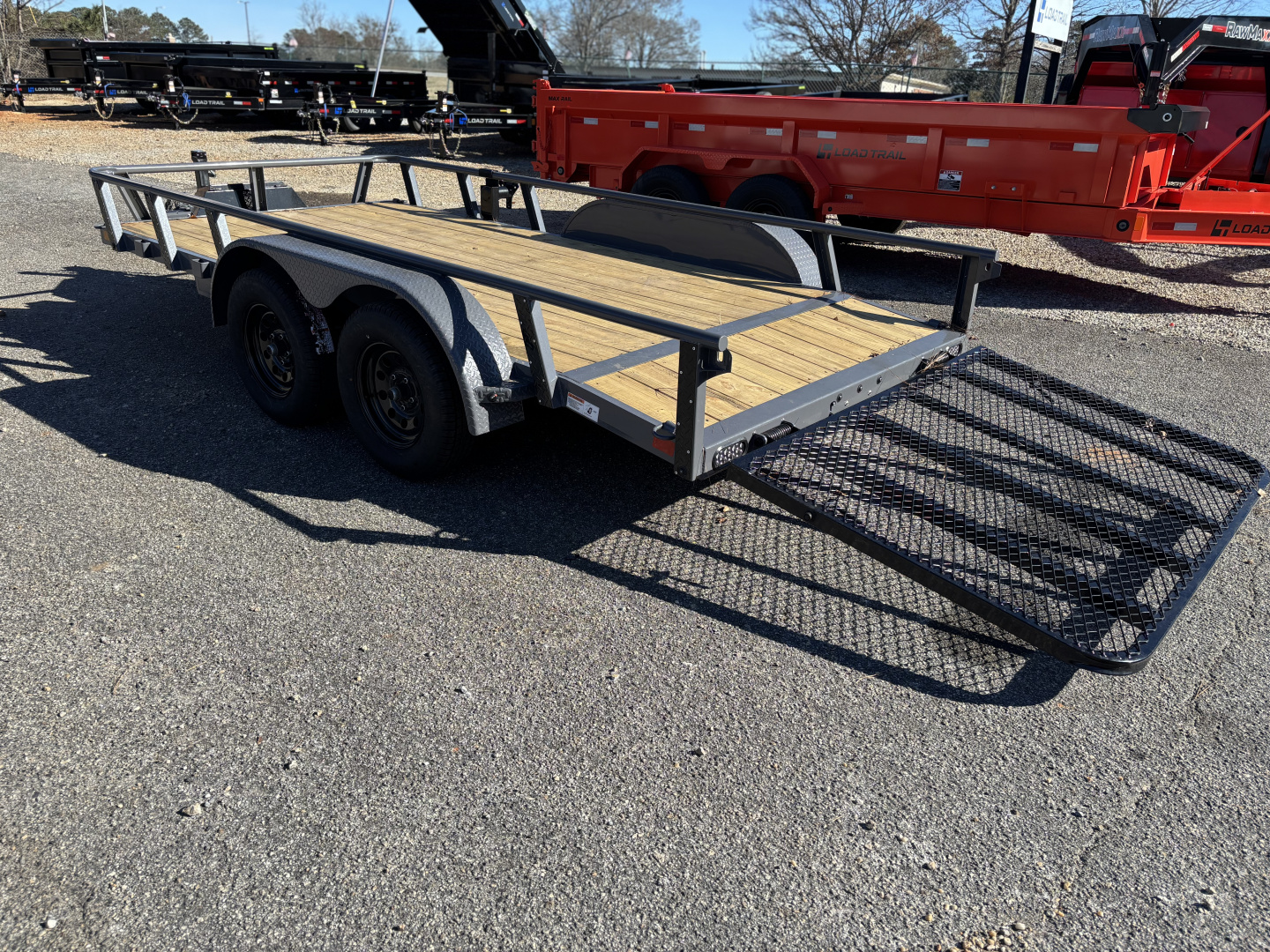 New 2026 RawMaxx UTX 77X14 FOLD UP GATE W/ TOOL BOX 7K GVWR Utility Trailer