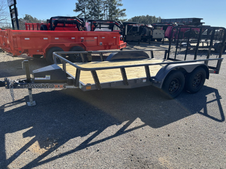 New 2026 RawMaxx UTX 77X14 FOLD UP GATE W/ TOOL BOX 7K GVWR Utility Trailer