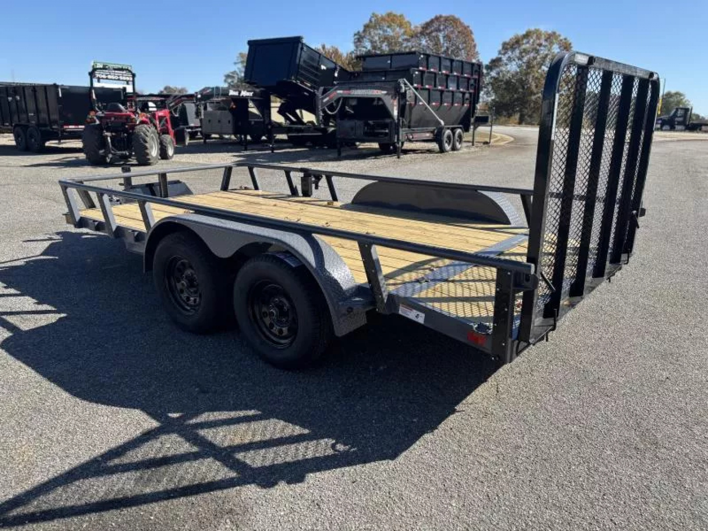 New 2026 RawMaxx UTX 83X14 4' FOLD UP GATE W/ TOOLBOX 7K GVWR Utility Trailer