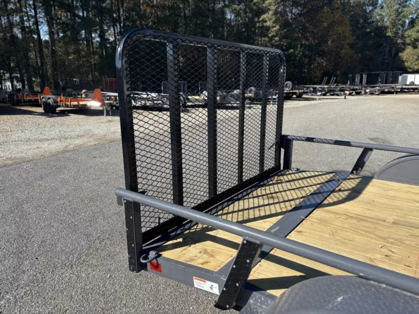 New 2026 RawMaxx UTX 83X14 4' FOLD UP GATE W/ TOOLBOX 7K GVWR Utility Trailer