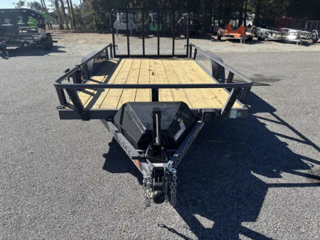 New 2026 RawMaxx UTX 83X14 4' FOLD UP GATE W/ TOOLBOX 7K GVWR Utility Trailer