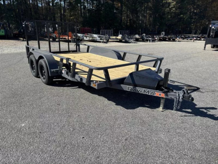 New 2026 RawMaxx UTX 83X14 4' FOLD UP GATE W/ TOOLBOX 7K GVWR Utility Trailer