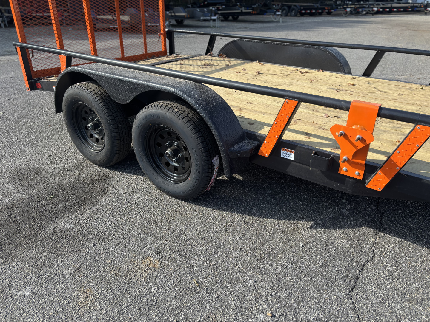 New 2026 RawMaxx UTX 83X14 4' FOLD UP GATE W/ TOOLBOX 7K GVWR Utility Trailer