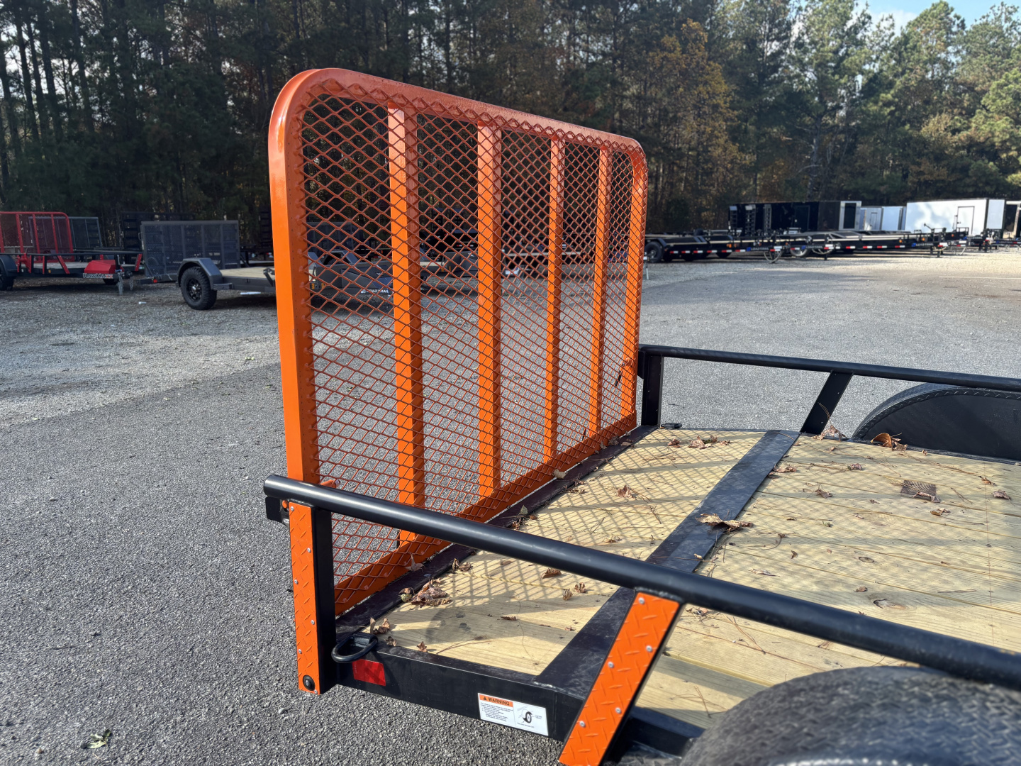 New 2026 RawMaxx UTX 83X14 4' FOLD UP GATE W/ TOOLBOX 7K GVWR Utility Trailer