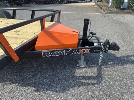 New 2026 RawMaxx UTX 83X14 4' FOLD UP GATE W/ TOOLBOX 7K GVWR Utility Trailer