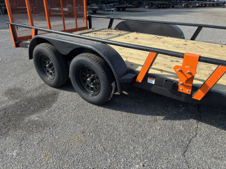 New 2026 RawMaxx UTX 83X14 4' FOLD UP GATE W/ TOOLBOX 7K GVWR Utility Trailer