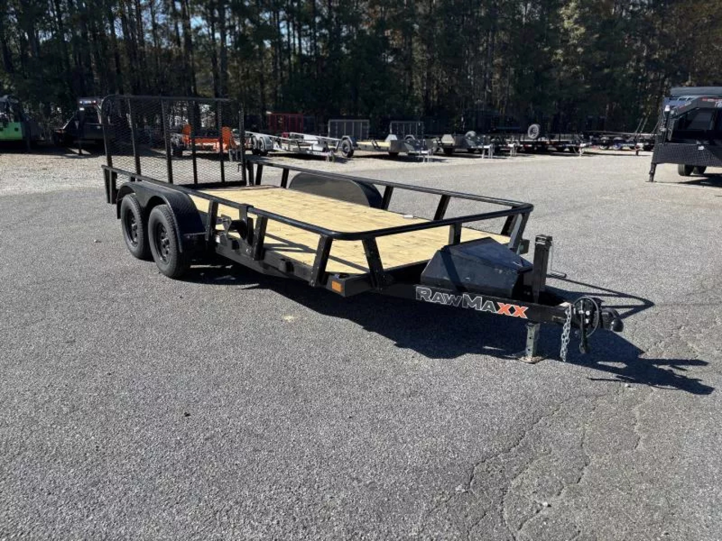 New 2026 RawMaxx UTX 77X16 FOLD UP GATE W/ TOOL BOX 7K GVWR Utility Trailer