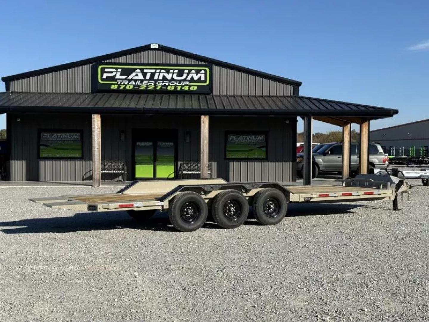 New 2026 RawMaxx G3X 102X26 BUMPER PULL GRAVITY TILT TRAILER RHINO LINED FENDERS 21K GVWR Tilt Trailer