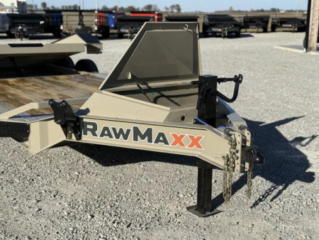 New 2026 RawMaxx G3X 102X26 BUMPER PULL GRAVITY TILT TRAILER RHINO LINED FENDERS 21K GVWR Tilt Trailer