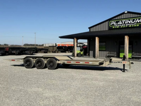 New 2026 RawMaxx G3X 102X26 BUMPER PULL GRAVITY TILT TRAILER RHINO LINED FENDERS 21K GVWR Tilt Trailer