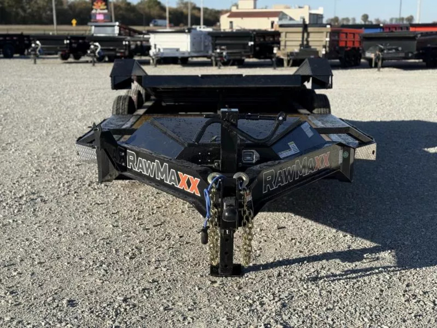 New 2026 RawMaxx G3X 102X24 BUMPER PULL GRAVITY TILT TRAILER RHINO LINED FENDERS 21K GVWR Tilt Trailer