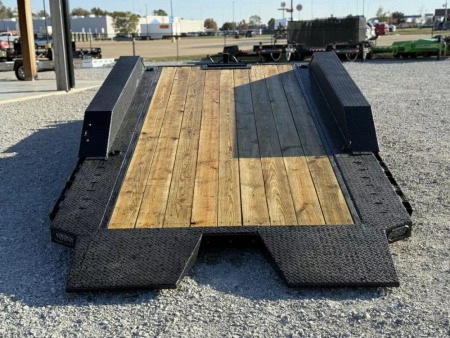 New 2026 RawMaxx G3X 102X24 BUMPER PULL GRAVITY TILT TRAILER RHINO LINED FENDERS 21K GVWR Tilt Trailer