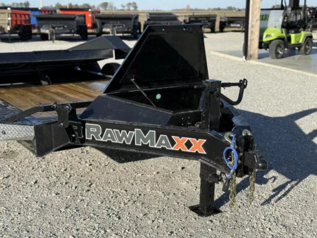 New 2026 RawMaxx G3X 102X24 BUMPER PULL GRAVITY TILT TRAILER RHINO LINED FENDERS 21K GVWR Tilt Trailer