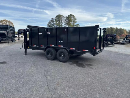 New 2025 TrailMaxx Trailers 83X16 HIGH SIDE TELESCOPIC GOOSENECK Dump Trailer