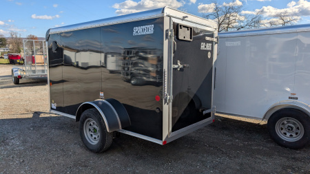 New 2026 Car Mate 5x10 Sportster Cargo Trailer w/ Barn Door