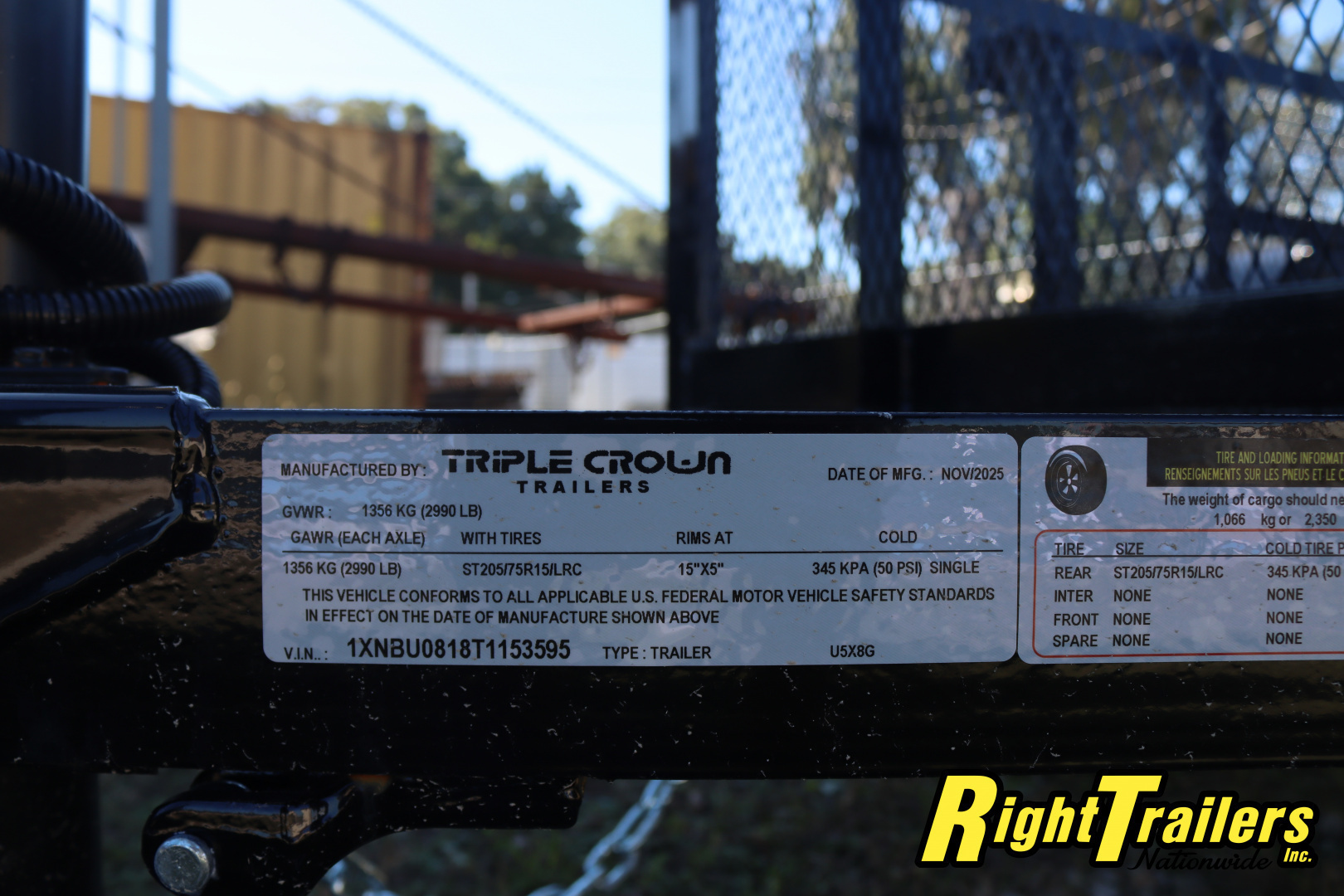 New 2026 5X8 Triple Crown Utility Trailer