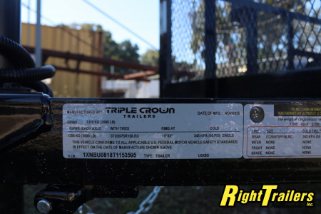 New 2026 5X8 Triple Crown Utility Trailer
