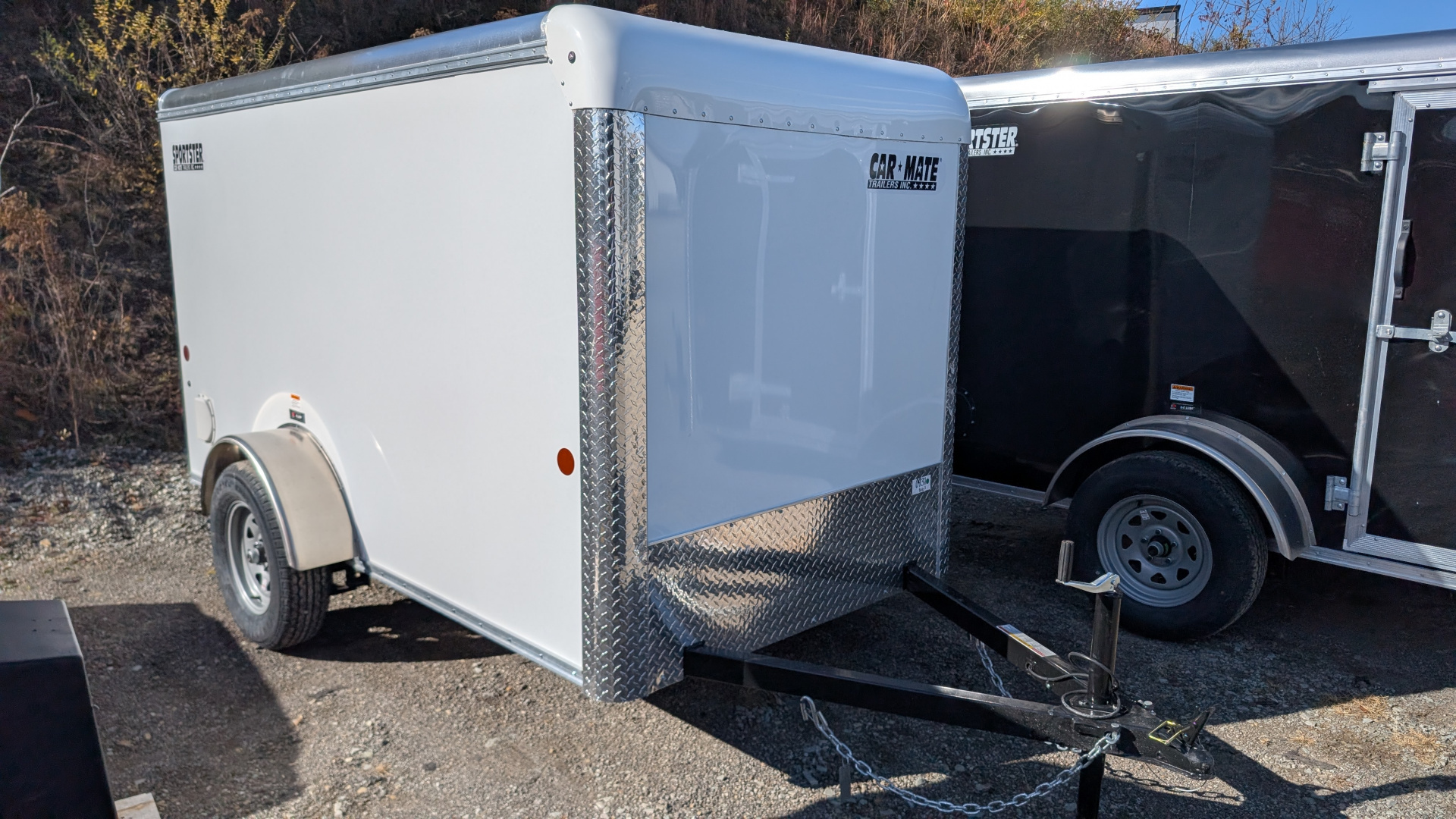 New 2026 Car Mate 5x10 Sportster Cargo Trailer w/ Barn Door