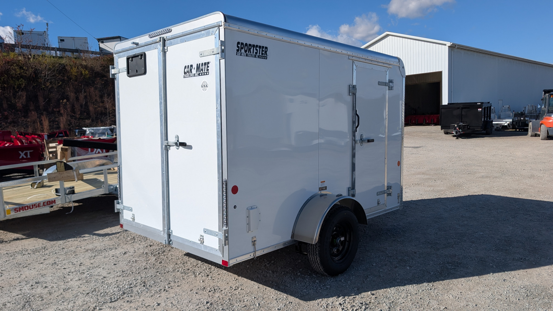 New 2026 Car Mate 6x10 Sportster Cargo Trailer w/ Barn Doors
