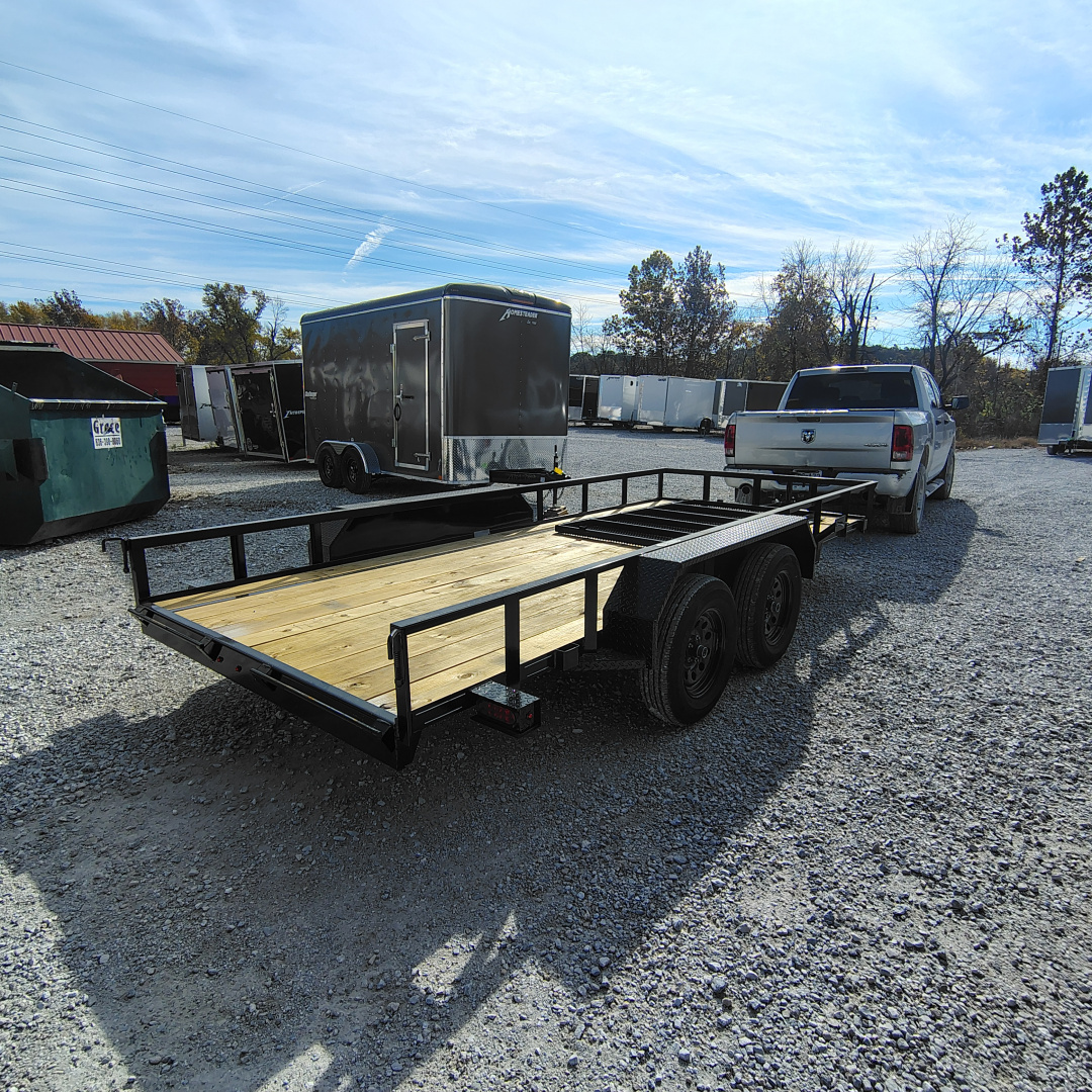 New 2026 MEB 77x16 TA straight deck with 48 " gate, 3.5k axles Utility Trailer