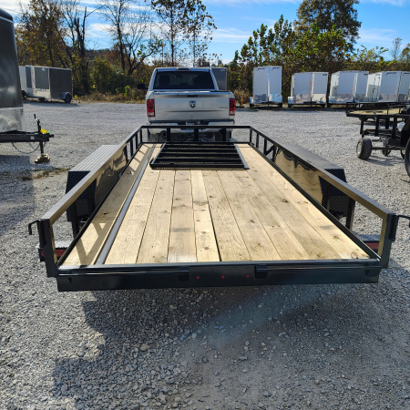 New 2026 MEB 77x16 TA straight deck with 48 " gate, 3.5k axles Utility Trailer