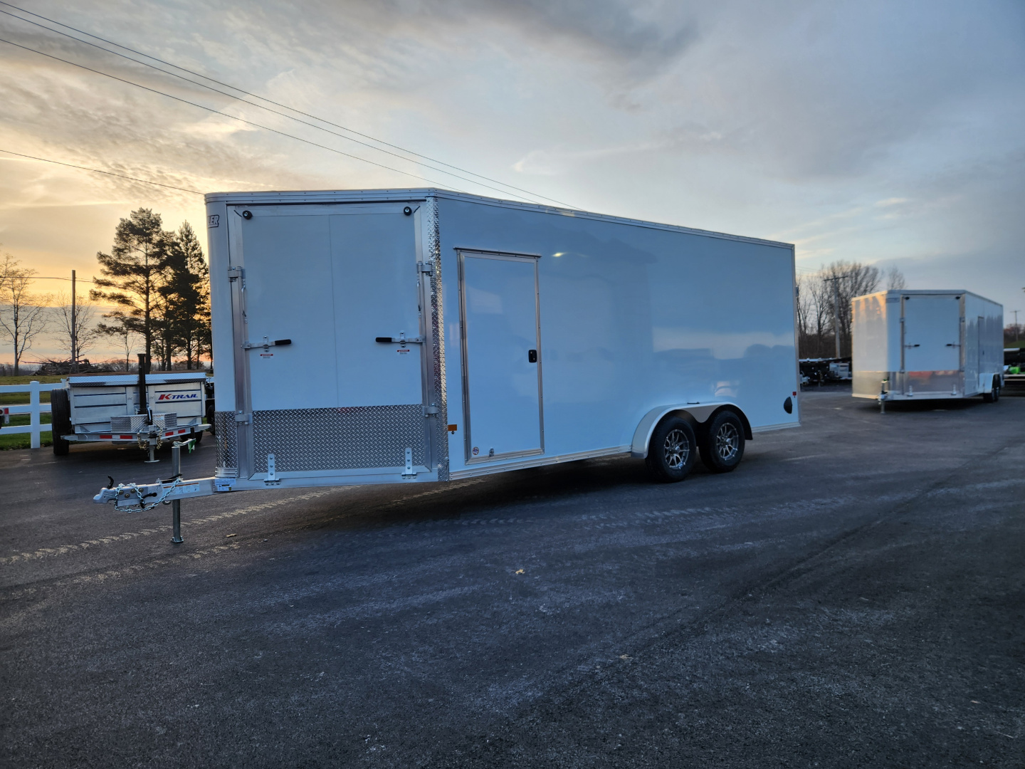 New 2026 ALCOM Ez Hauler 7.4X18IF Snowmobile Trailer