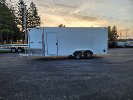 New 2026 ALCOM Ez Hauler 7.4X18IF Snowmobile Trailer