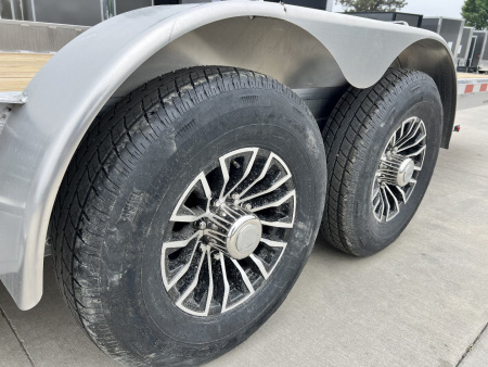 New NEW 2026 H&H Speedloader ALUMINUM 24’ POWER Hyd Jack TILTbed flatbed Trailer 2-7000 lb axles =14K KEY FOB Remote